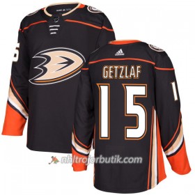 Män Ishockey Anaheim Ducks Tröja Ryan Getzlaf 15 Adidas 2017-2018 Svart Authentic